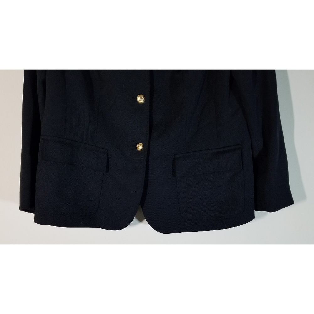 Polo by Ralph Lauren Black Blazer with Gold Accents - Picture 4 of 6